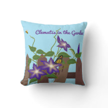 Clematis-Rebe im Garten 