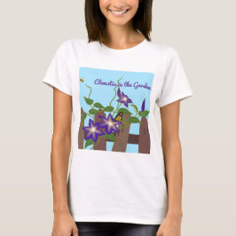 Clematis-Rebe im Garten  T-Shirt