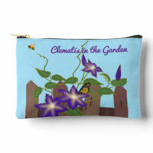 Clematis-Rebe im Garten