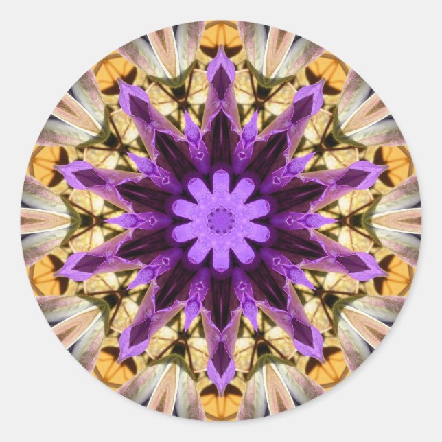 CLEMATIS RUNDER AUFKLEBER (Vorderseite)