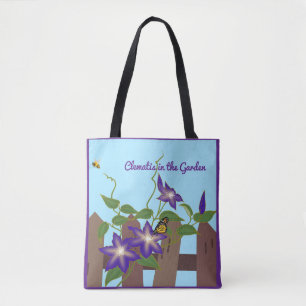 Clematis Weinroute im Garten Royal Lila Tasche