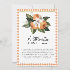 Clementine Babydusche Einladung