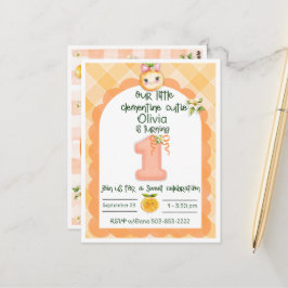 Clementine Cutie erste Geburtstagskarte Postkarte