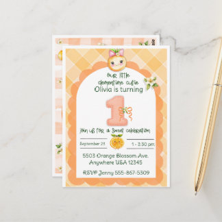 Clementine Cutie erste Geburtstagskarte Postkarte