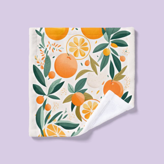 Clementine mandarine (Gant de toilette)