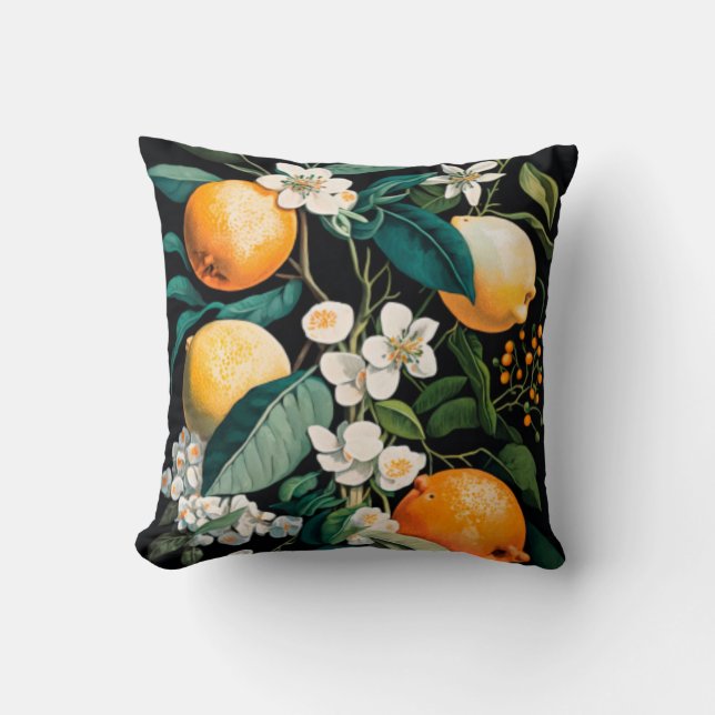 Clementine Mandarine Kissen (Vorderseite)