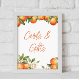 Clementine Orangen Karten und Geschenke Poster