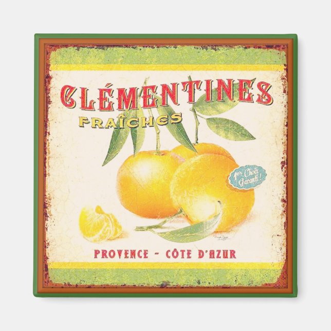 Clementinen der Provence Magnet (Vorne)