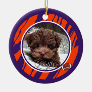 Clemson-Hundefan anpassbar Keramik Ornament