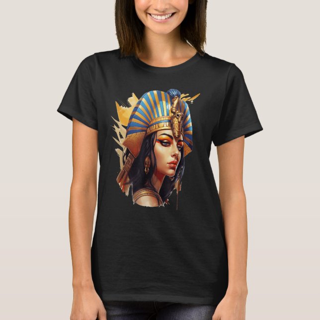 Cleopatra Ägyptische Königin Göttin des alten Ägyp T-Shirt (Vorderseite)