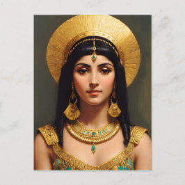 Cleopatra Ägyptische Königin Portrait Art Postkarte