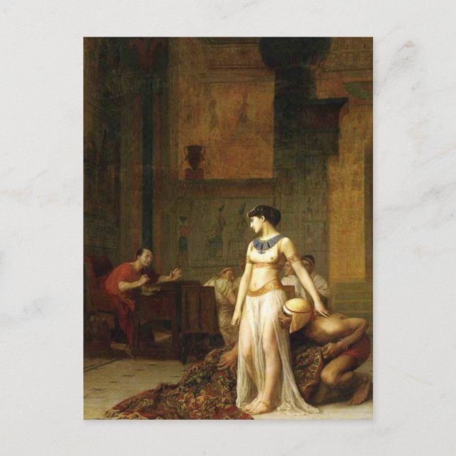 Cleopatra und Caesar Postkarte (Vorderseite)