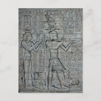 Cleopatra und Caesarion Postkarte