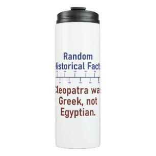 Cleopatra war griechisch - Geschichte Thermosbecher
