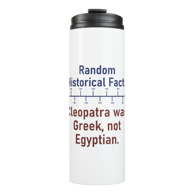Cleopatra war griechisch - Geschichte Thermosbecher (Vorderseite)