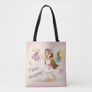 Cleos "I Liebe Shopping" Tote-Tasche Tasche
