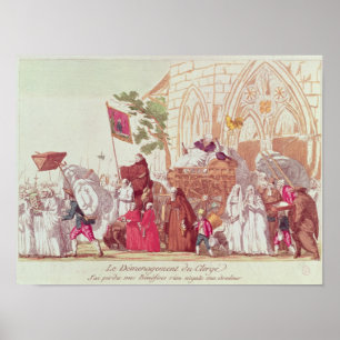 Clergy Leaving the Church after the Sale Poster