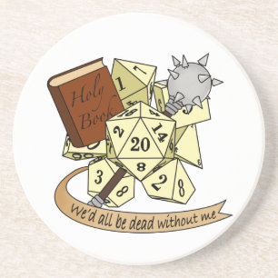 Cleric Dice Design Getränkeuntersetzer