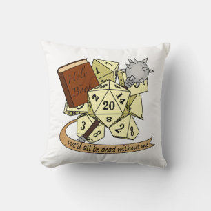 Cleric Dice Design Kissen