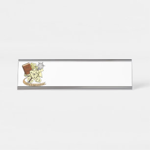 Cleric Dice Design Schreibtischnamensplakette