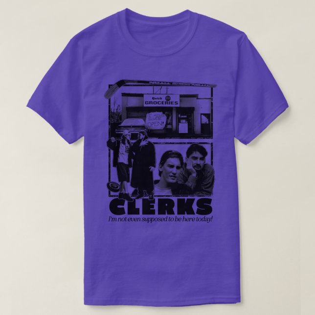 Clerks 1990er Fan-Design T-Shirt (Design vorne)