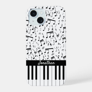 Clés de piano noir et blanc design