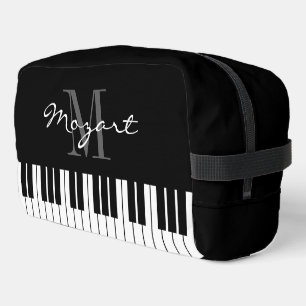 Clés de piano noir et blanc sac de voyage