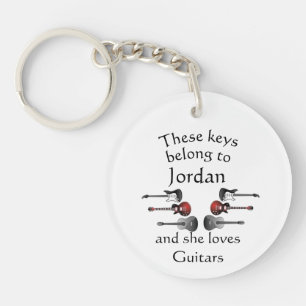Clés Nom personnalisé Aime la guitare