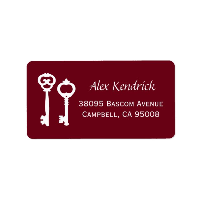 Clés vintages Étiquettes - Vin (Devant)