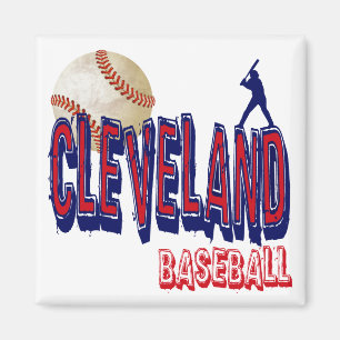 CLEVELAND BASEBALL MAGNET