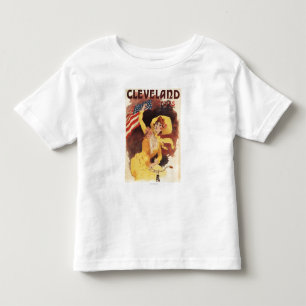 Cleveland Bicycles American Girl in Gelb Kleinkind T-shirt