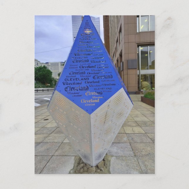 Cleveland blue - Memorial Plaza Postkarte (Vorderseite)