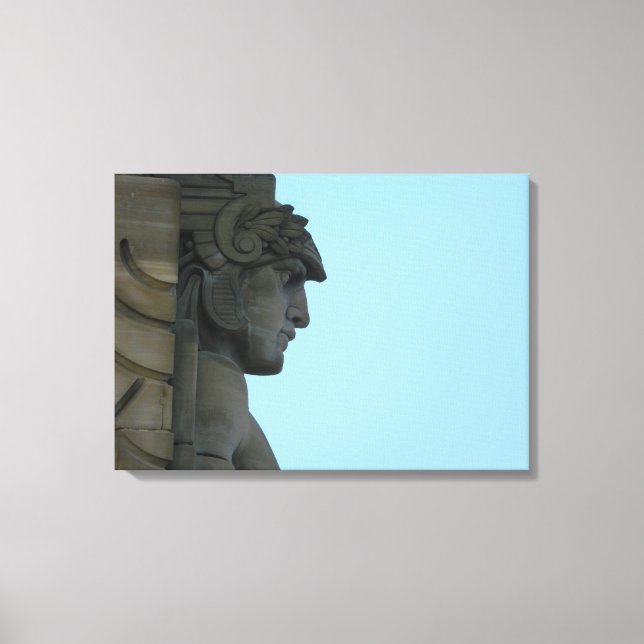 Cleveland Bridge Art Foto Stretched Canvas Print Leinwanddruck (Vorderseite)