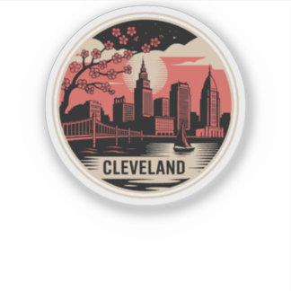 Cleveland City Ohio USA Aufkleber