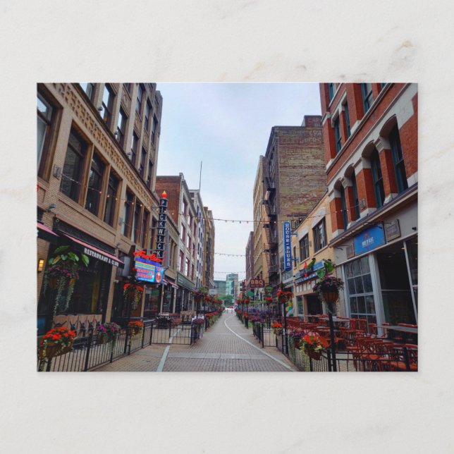 Cleveland downtown postkarte (Vorderseite)