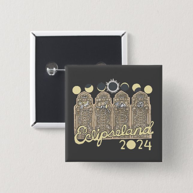 Cleveland Eclipseland Button (Vorne & Hinten)