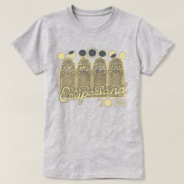 Cleveland Eclipseland Women's TShirt (heller Stahl (Design vorne)