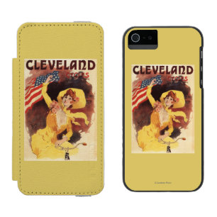 Cleveland Fahrräder American Girl in Gelb Incipio Watson™ iPhone 5 Geldbörsen Hülle