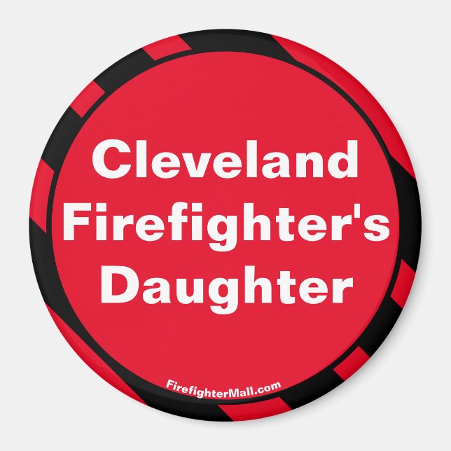Cleveland Firefighter-Dauermagnet Magnet (Vorne)