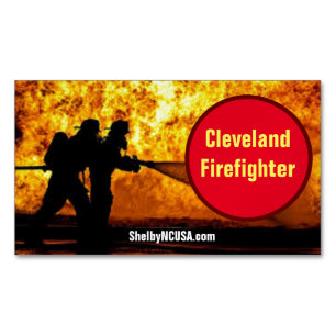 Cleveland Firefighter Magnetic Business Cards Magnetische Visitenkarte