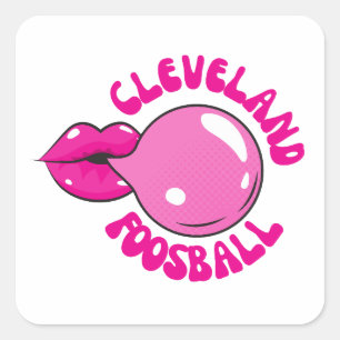 Cleveland Foosball Bubblegum Sticker