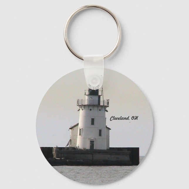 Cleveland Harbor Lighthouse Schlüsselanhänger (Vorderseite)