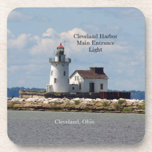 Cleveland Harbour Main Eintritt Light Untersetzer