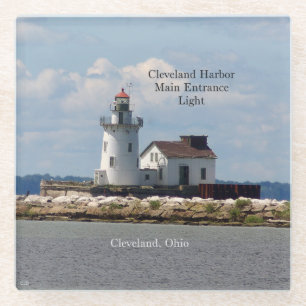 Cleveland Harbour Main Eintritt Light Untersetzer