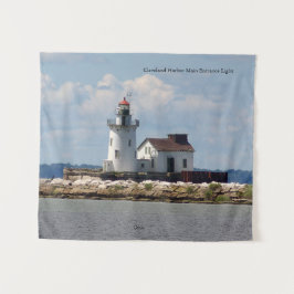 Cleveland Harbour Main Eintritt Light Wandteppich