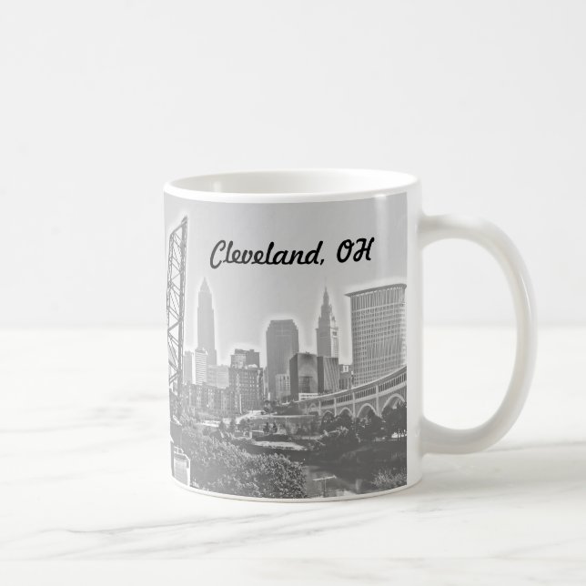 Cleveland Impressions B&W Tasse (Rechts)