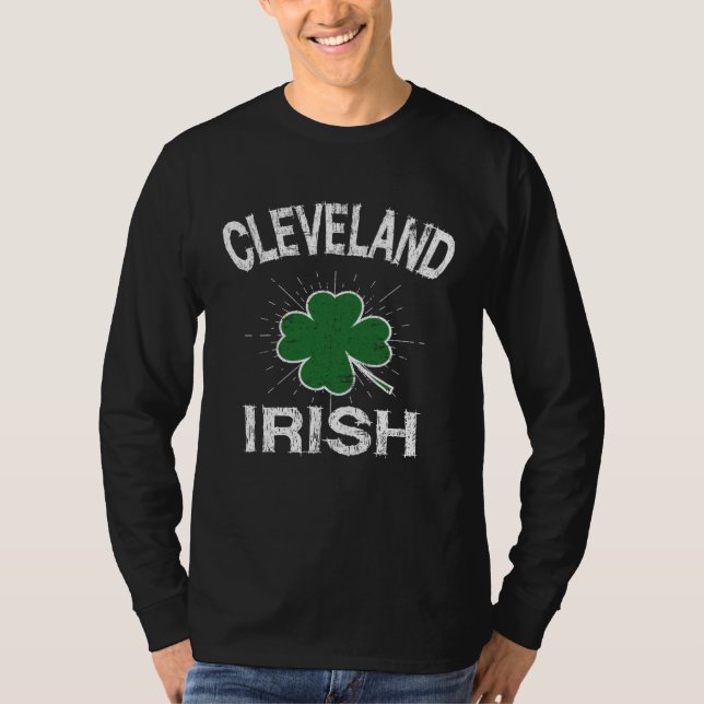 Cleveland Irish Meme Shamrock T-Shirt (Vorderseite)
