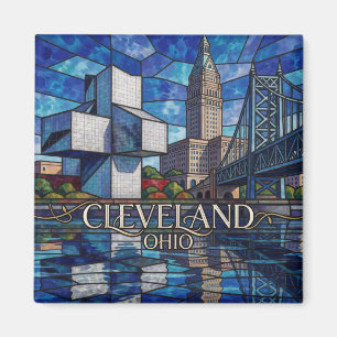 Cleveland Lake Erie Stadtansicht 🌊 Magnet