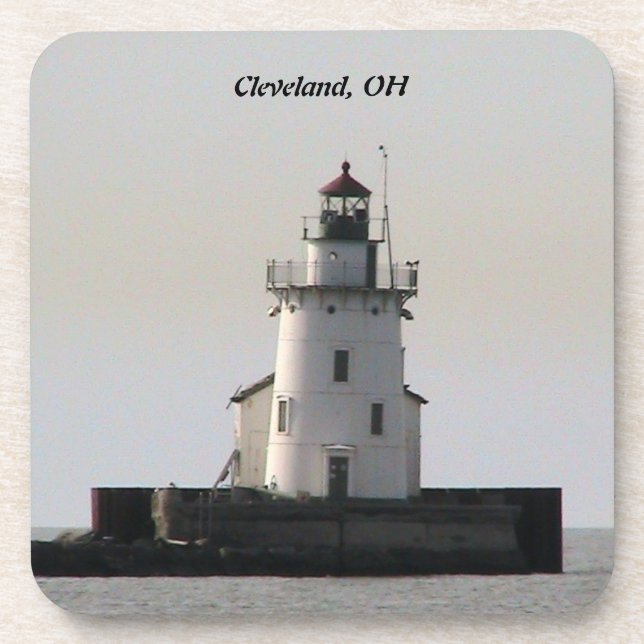 Cleveland Lighthouse Getränkeuntersetzer (Vorderseite)
