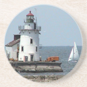 Cleveland Lighthouse (Sommer) Getränkeuntersetzer
